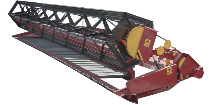 Mounted draper header